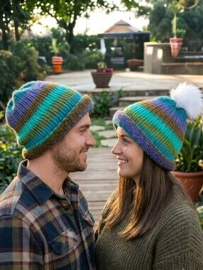 Two-Piece Handcrafted Hat Set with Roll Brim